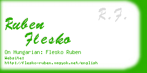 ruben flesko business card